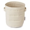 Zandkleurige opbergmand - Ally quilted basket sandy 