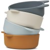 Set van 4 siliconen snackkommetjes - Iggy silicone bowls whale blue multi mix