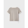 Blauwgrijze t-shirt met palmboom - Nbmhali loose top frost gray 