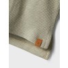 Sage gestreepte shirt - Nmffeng slim top mos grey