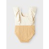 Beige/zandkleurig badpak - Nbffauve swimsuit taos taupe