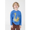 Blauwe t-shirt met saxofoon/eend - Long sleeve t-shirt duck session cobalt blue