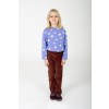 Lila t-shirt met bloemetjes - Long sleeve t-shirt daisies lavender