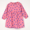 Roos kleedje met hartjes - Baby woven dress hearts pink lemonade