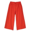 Koraalrode broek - Coral red wide fit woven pants (stapelkorting)