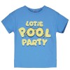 Blauwe t-shirt pool party - Regular t-shirt lotie pool party baja blue  (stapelkorting)