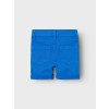 Blauwe jeansshort - Nmmsilas electric blue lemonade
