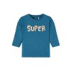 Petrolblauwe t-shirt super - Nbmlionel legion blue