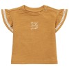 Mosterdkleurige t-shirt sunny - North oaks girls tee apple cinnamon 
