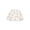 Beige t-shirt met kuikentjes - Printed jersey ls t-shirt chick skein
