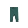 Donkergroen broekje - Rib leggings fiber