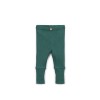 Donkergroen broekje - Rib leggings fiber