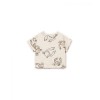 T-shirt met krabben - Printed flamé jersey t-shirt bio resin