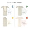 4-seizoensbag - Green stripes (Geboortelijst Arthur en Maurice V.G.)