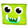 Magisch compact handdoekje - Monster groen