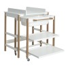 Luiertafel met bad - Smart - Wit/naturel 