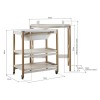 Luiertafel met bad - Smart - Wit/naturel 