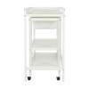 Luiertafel met bad - Basic - Wit 