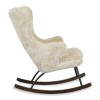 Schommelstoel - rocking chair deluxe pluche - Chalk