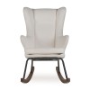 Schommelstoel - rocking chair deluxe bouclé - Cream