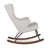 Schommelstoel - rocking chair deluxe bouclé - Cream