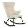 Schommelstoel - rocking chair deluxe - Linen look - Tofu
