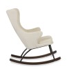 Schommelstoel - rocking chair deluxe - Linen look - Tofu