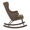 Schommelstoel - rocking chair deluxe - Linen look - Coffee