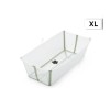 Wit flexi bad® Stokke XL - Trans green
