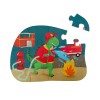 12-delige vormenpuzzel - Mr. Dino fireman