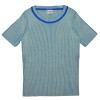 Blauwe gebreide t-shirt - Dans knitshirt princess blue