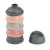 Stapelbare melkpoederverdeeldoos - Mineral grey / pink