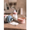 Stapelbare melkpoederverdeeldoos - Mineral grey / pink