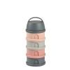 Stapelbare melkpoederverdeeldoos - Mineral grey / pink