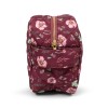 Wijnrode toiletzak met bloemetjes - Toiletry bag fall flowers 