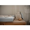 Grijsblauwe waskussenhoes - Changing mat cover cairo wave