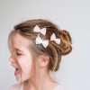 Set van 4 haarspeldjes met tule strikje - Mini tutu bow grips