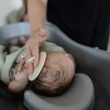 Babyborstel - Cradle cap brush blush/shifting sand (Geboortelijst Odiel en Liv E.)