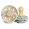 Set van 2 moon phase latex fopspeen - 6-18 m - cream / sage 