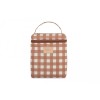 Thermo koeltas - Hyde park insulated baby bottle/lunch bag terracotta checks