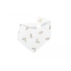 Witte bandana met bloemetjes - Lucky bandana bib flore 
