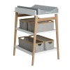 Verzorgingstafel met houten poten - Luiertafel hip - white/naturel