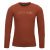 Bruine t-shirt met opschrift - You cognac