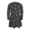 Donkergrijs kleedje met hertjes - Nelle antracite
