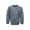Blauwe sweater met dino's - Bronto medium blue 