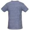 Blauwgrijze t-shirt met surfthema - Wave blue melange