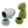Siliconen badspeelgoed - Splashing animals Mr. Shark en Mr. Dino 