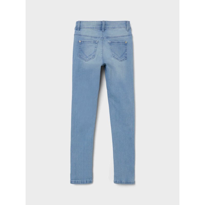 Pantalon Garçon NAME IT Nkfpolly Dnmtasis - Coupe Ajustée, Fausse Mouche, 77% Coton Stretch Confort